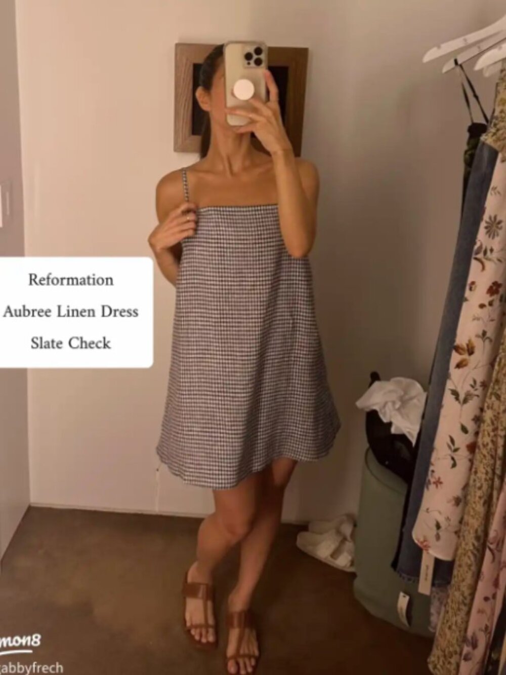 Reformation Aubree Linen Dress NWT - Size M